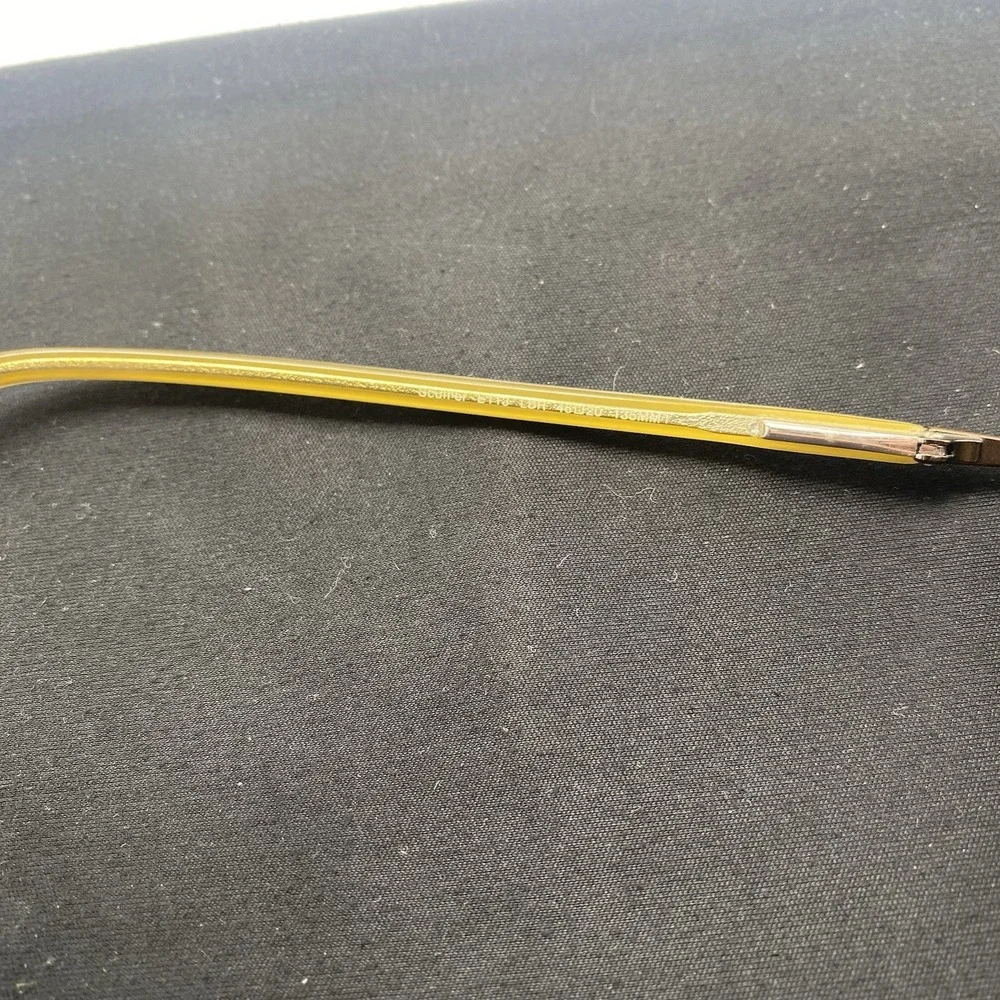 Ted Baker Eyeglasses FRAME ONLY Scuffler B113 Half Rim 46-20-135 Brown Gold 560
